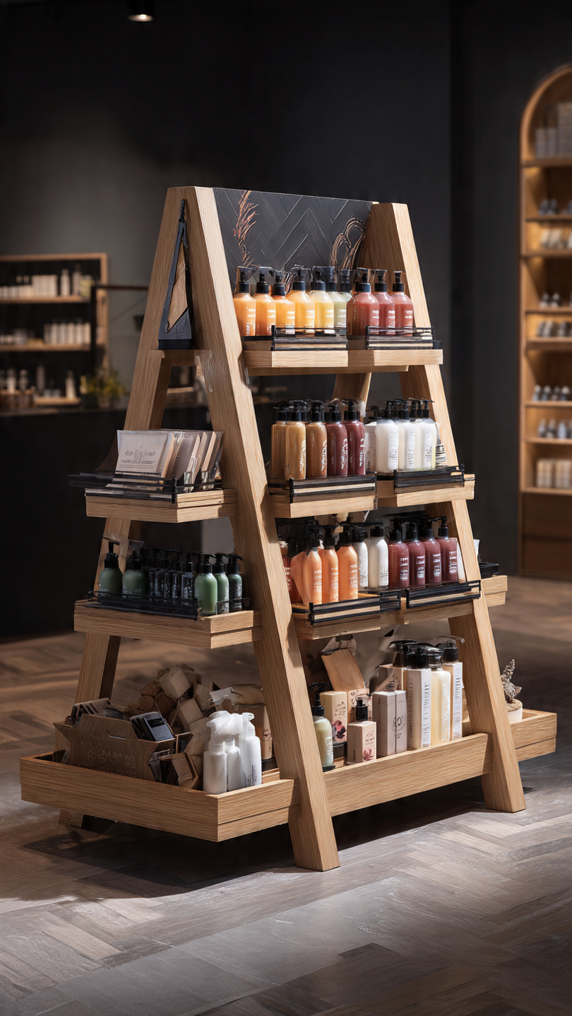 Kệ trưng bày mỹ phẩm đẹp (3) Kệ trưng bày mỹ phẩm đẹp (3)