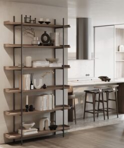 Kệ trưng bày sắt gỗ (1)