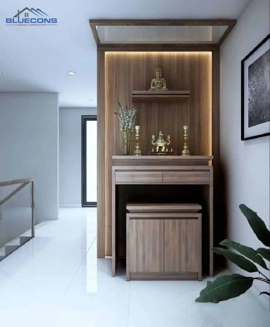 Đóng kệ gỗ theo yêu cầu giá rẻ TPHCM - Miễn Phí Tư Vấn & Thiết Kế 11 Kệ tủ thờ gỗ hiện đại