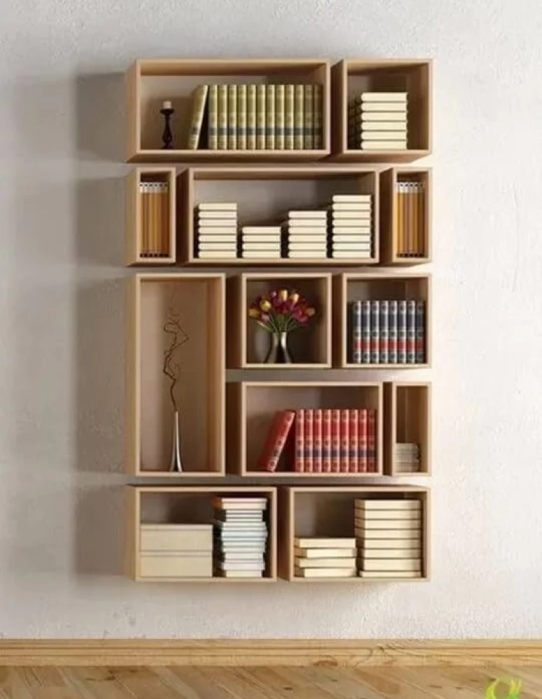 Lắp đặt kệ sách gỗ plywood 2 Lắp đặt kệ sách gỗ plywood 2
