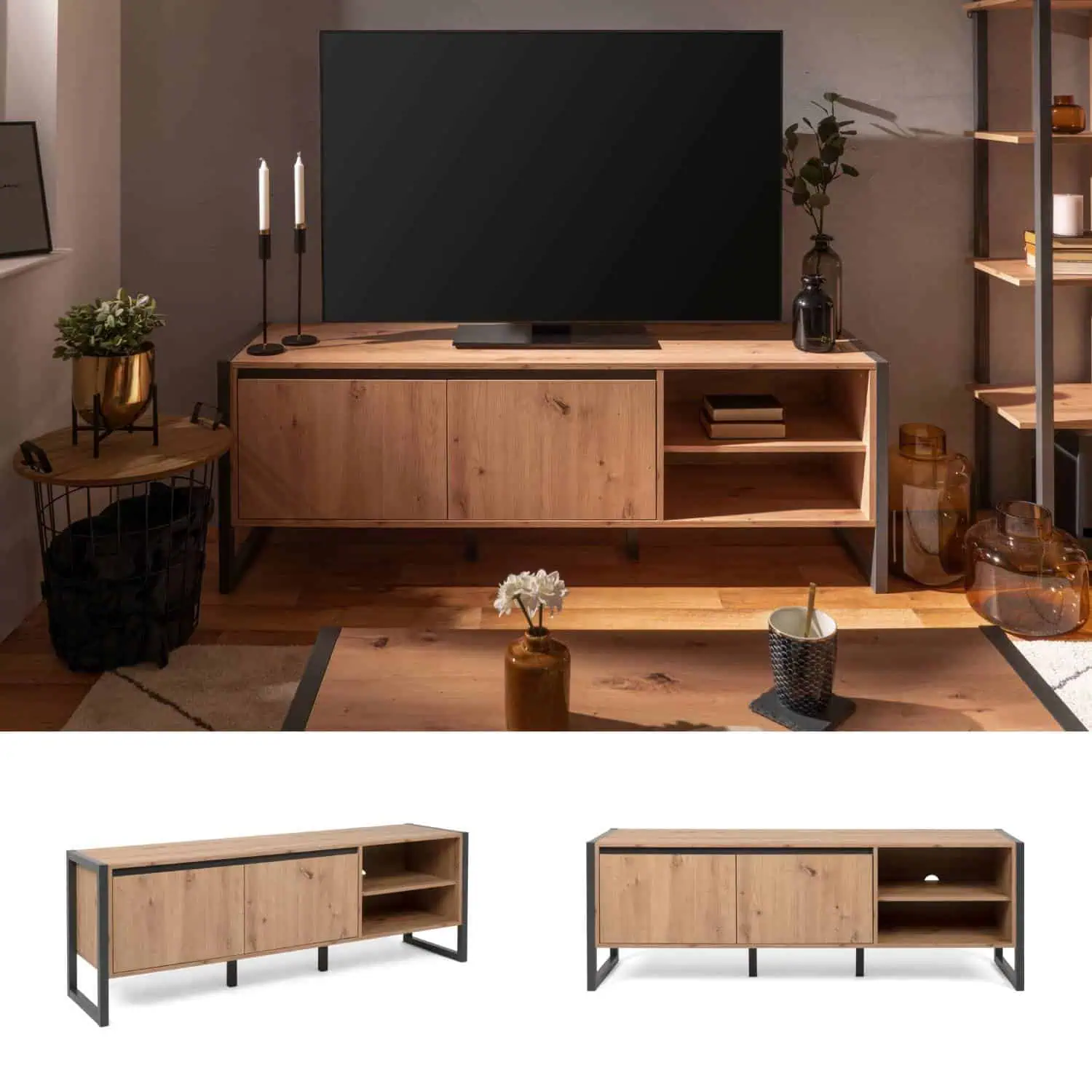Lắp đặt kệ tivi gỗ công nghiệp 4 Lắp đặt kệ tivi gỗ công nghiệp 4