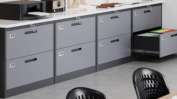 Lắp đặt tủ hồ sơ bằng gỗ HDF 5