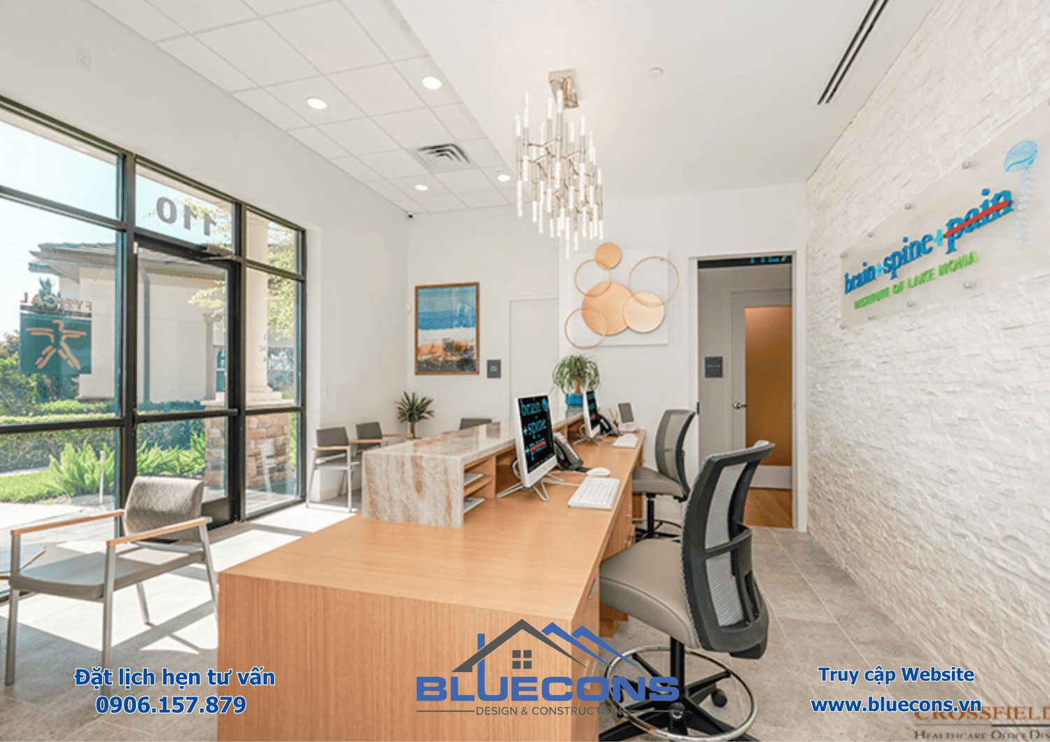Quầy lễ tân bằng gỗ, mẫu quầy lễ tân gỗ độc đáo được ưa chuộng nhất năm 2024