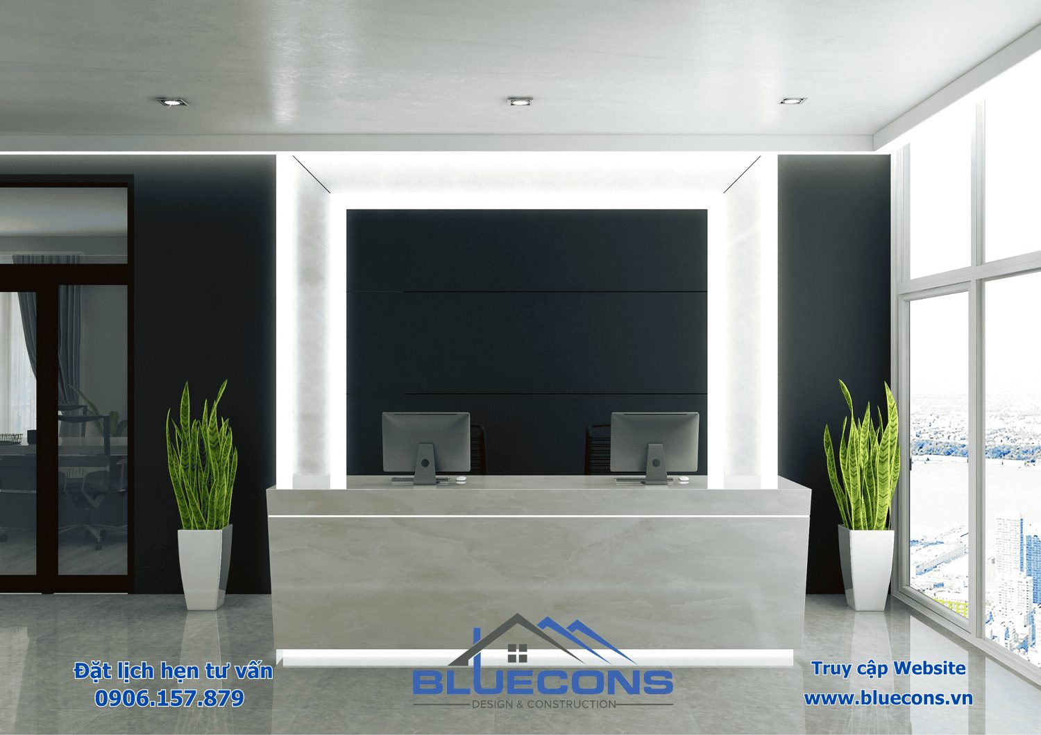 Quầy lễ tân bằng gỗ, mẫu quầy lễ tân gỗ độc đáo được ưa chuộng nhất năm 2024