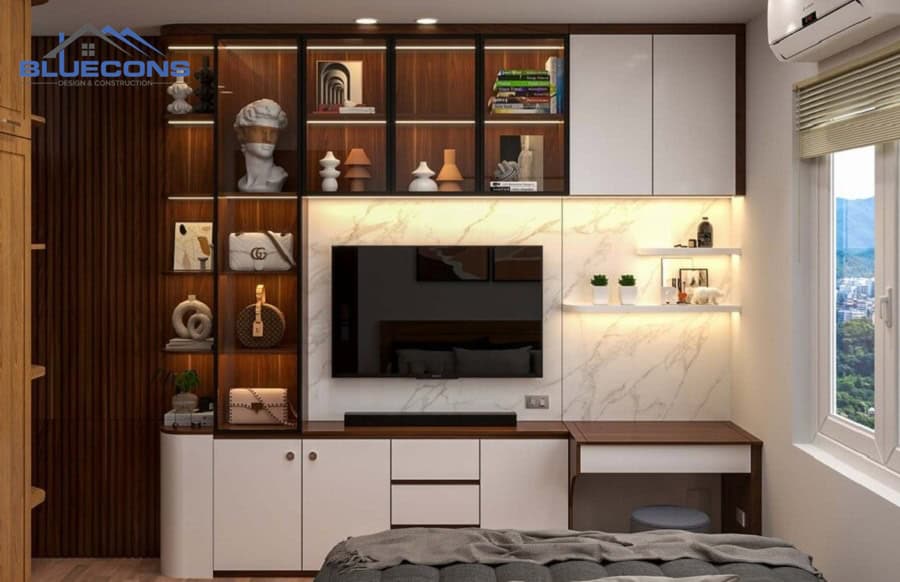 Mẫu kệ gỗ công nghiệp đẹp hiện đại
