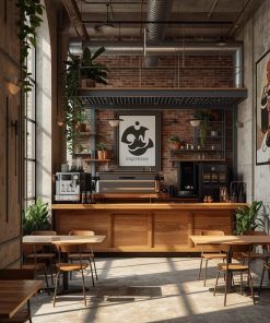 Mẫu quầy pha chế đẹp cho quán cafe (1)