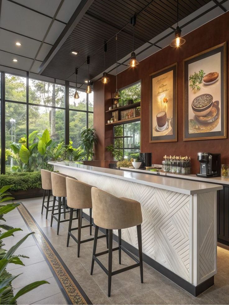 Mẫu quầy pha chế đẹp cho quán cafe (4) Mẫu quầy pha chế đẹp cho quán cafe (4)