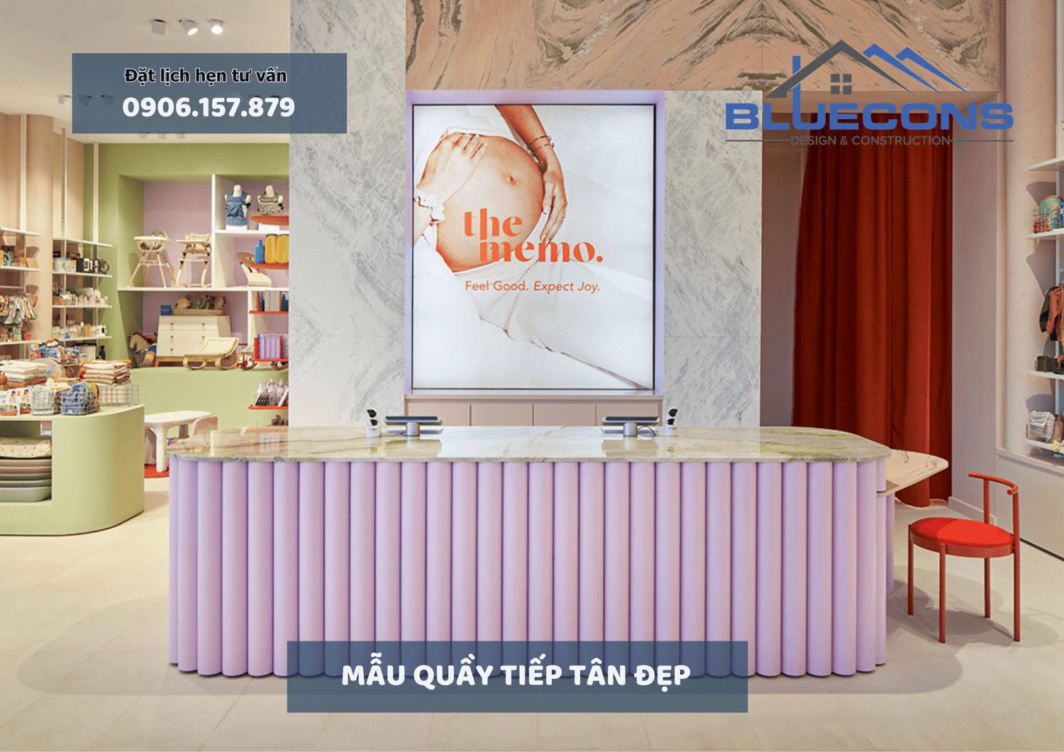 Mẫu quầy tiếp tân đẹp, thiết kế quầy lễ tân tiêu chuẩn thịnh thành 2024