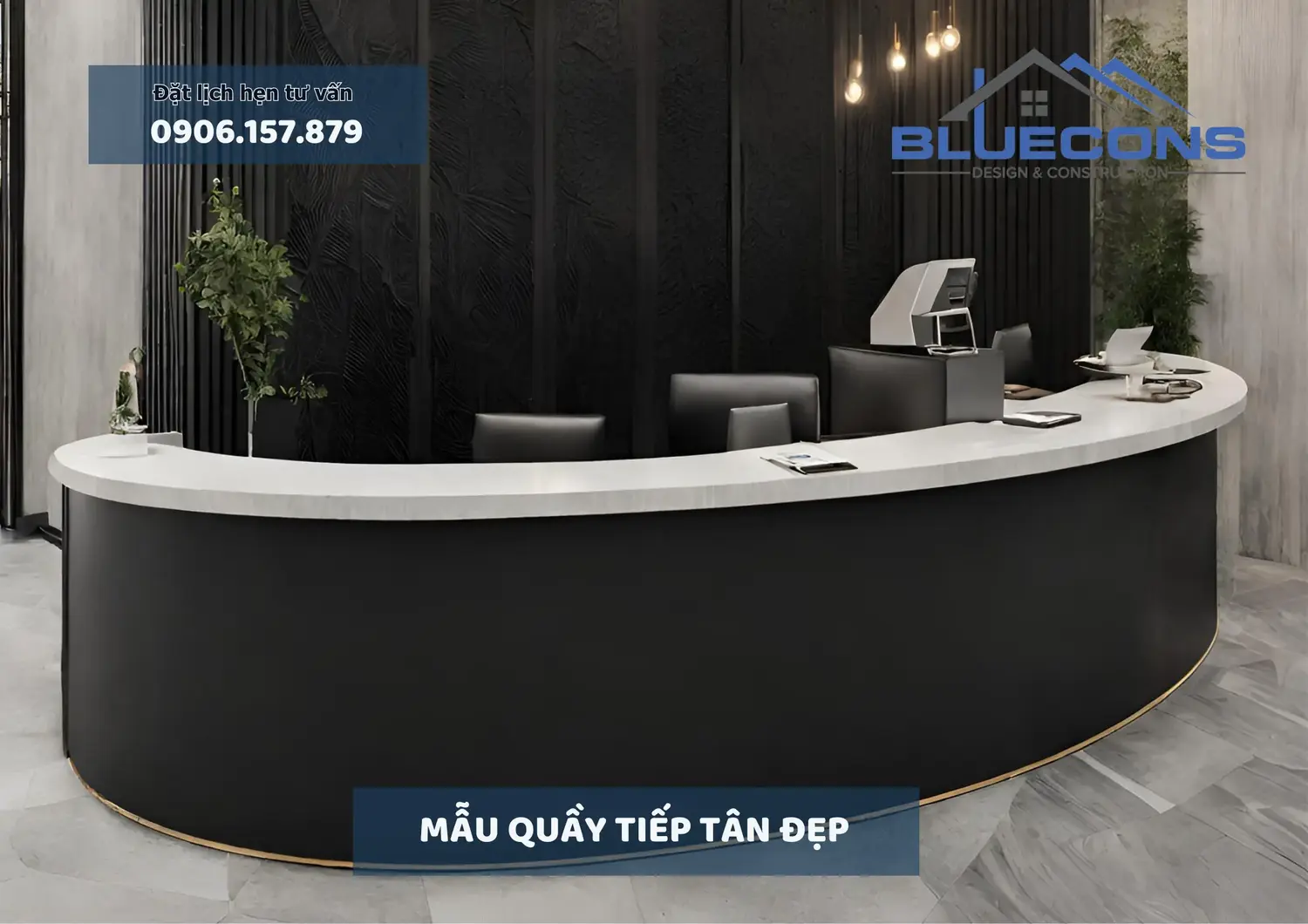Mẫu quầy tiếp tân đẹp, thiết kế quầy lễ tân tiêu chuẩn thịnh thành 2024 9 Mẫu quầy tiếp tân đẹp, thiết kế quầy lễ tân tiêu chuẩn thịnh thành 2024