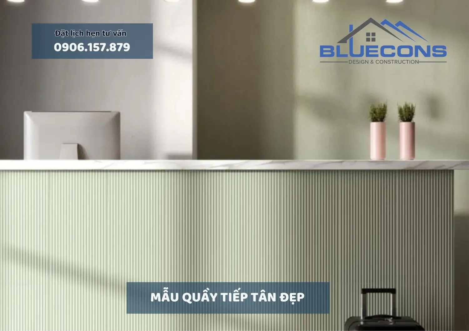 Mẫu quầy tiếp tân đẹp, thiết kế quầy lễ tân tiêu chuẩn thịnh thành 2024 5 Mẫu quầy tiếp tân đẹp, thiết kế quầy lễ tân tiêu chuẩn thịnh thành 2024