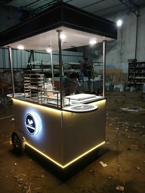 Quầy Xe Cà Phê Sang Trọng và Chuyên Nghiệp Với Các Mẫu Thiết Kế Đẹp Mắt 3 Mẫu quầy xe cà phê với đèn LED