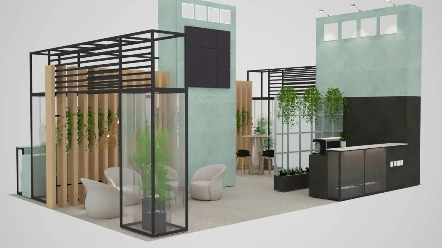 Mẫu thiết kế gian hàng 5 Mẫu thiết kế gian hàng 5