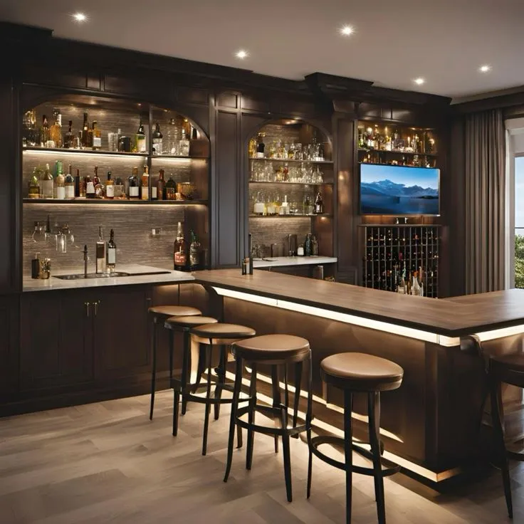 Quầy Bar Trong Khách Sạn: 5 Ý Tưởng Thiết Kế Ấn Tượng Mạnh Mẽ 4 Mẫu thiết kế quầy bar trong khách sạn đẹp.