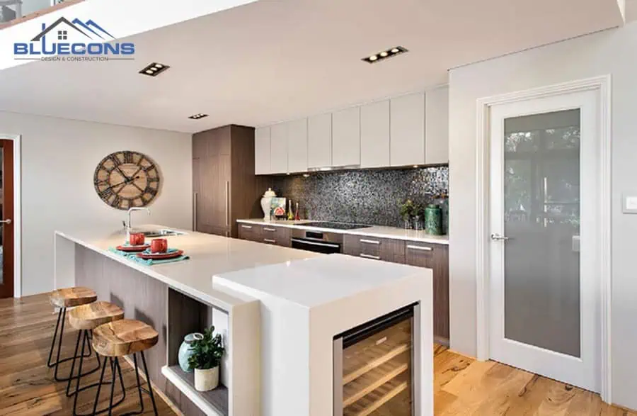 Đóng tủ bếp theo yêu cầu đẹp nhất 2024 tại Bluecons 12 Tủ bếp chữ U cho không gian rộng rãi