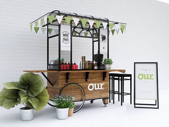 Mẫu xe cafe bán mang đi 5 Mẫu xe cafe bán mang đi 5