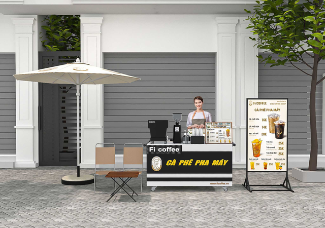 Nhận đóng quầy cafe take away giá rẻ 3 Nhận đóng quầy cafe take away giá rẻ 3