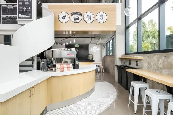 Những mẫu quầy pha chế trà sữa đẹp
