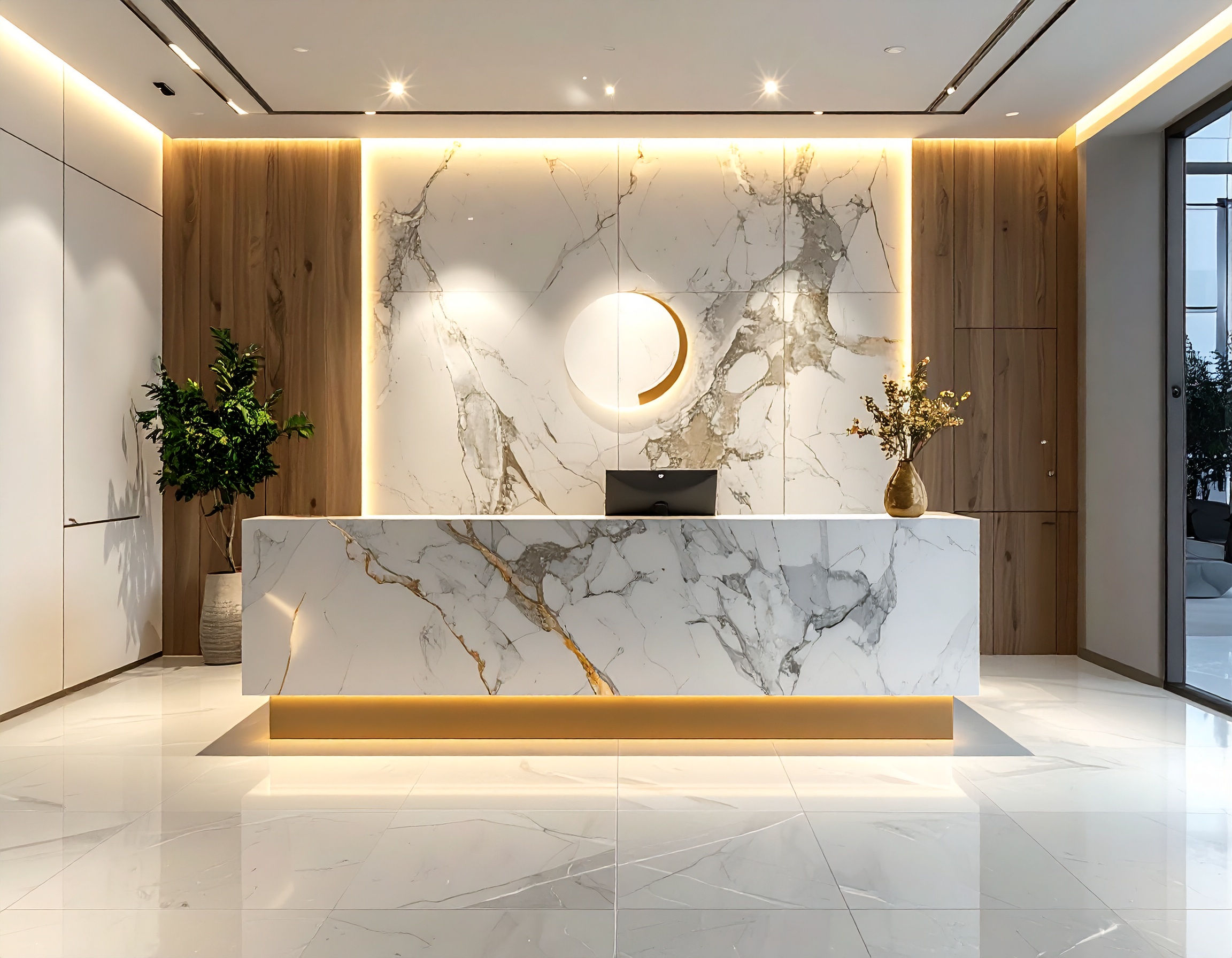 Nội thất Bluecons quầy lễ tân (1) Nội thất Bluecons quầy lễ tân (1)