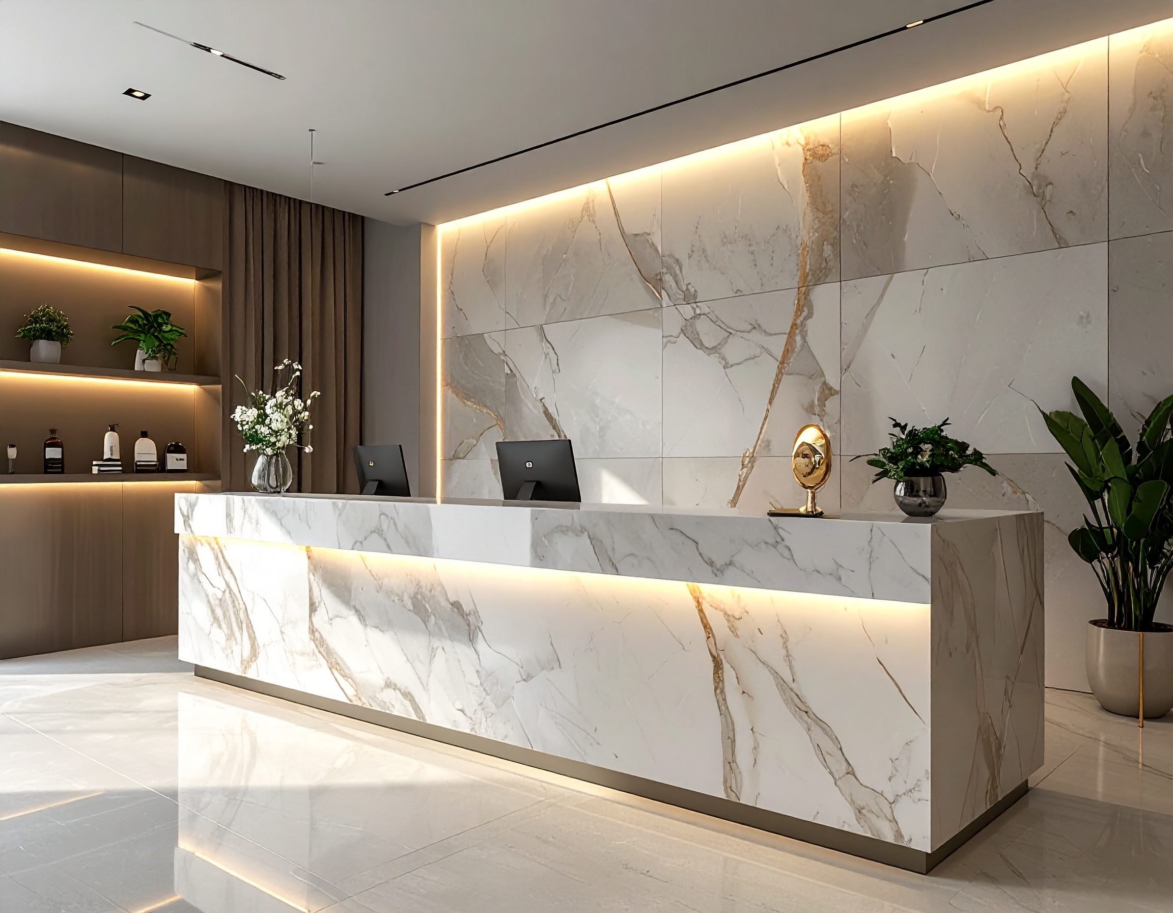 Nội thất Bluecons quầy lễ tân (2) Nội thất Bluecons quầy lễ tân (2)