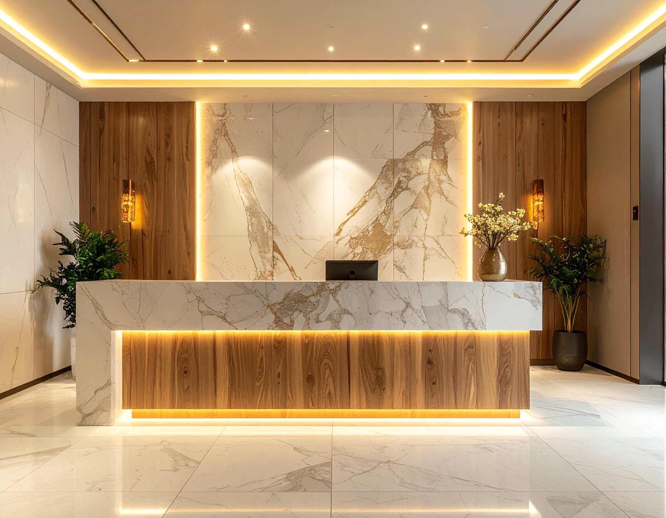 Nội thất Bluecons quầy lễ tân (3) Nội thất Bluecons quầy lễ tân (3)