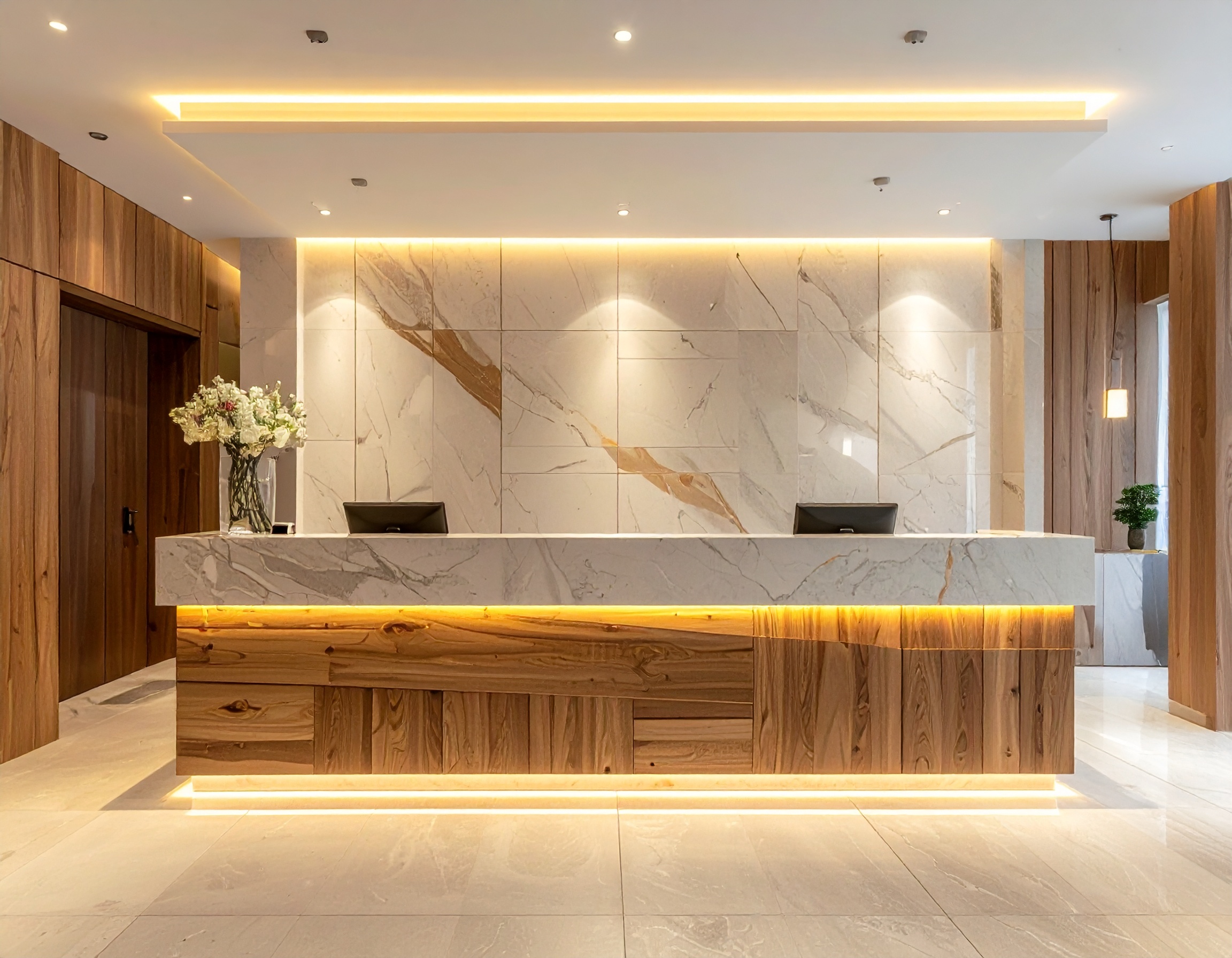 Nội thất Bluecons quầy lễ tân (4) Nội thất Bluecons quầy lễ tân (4)