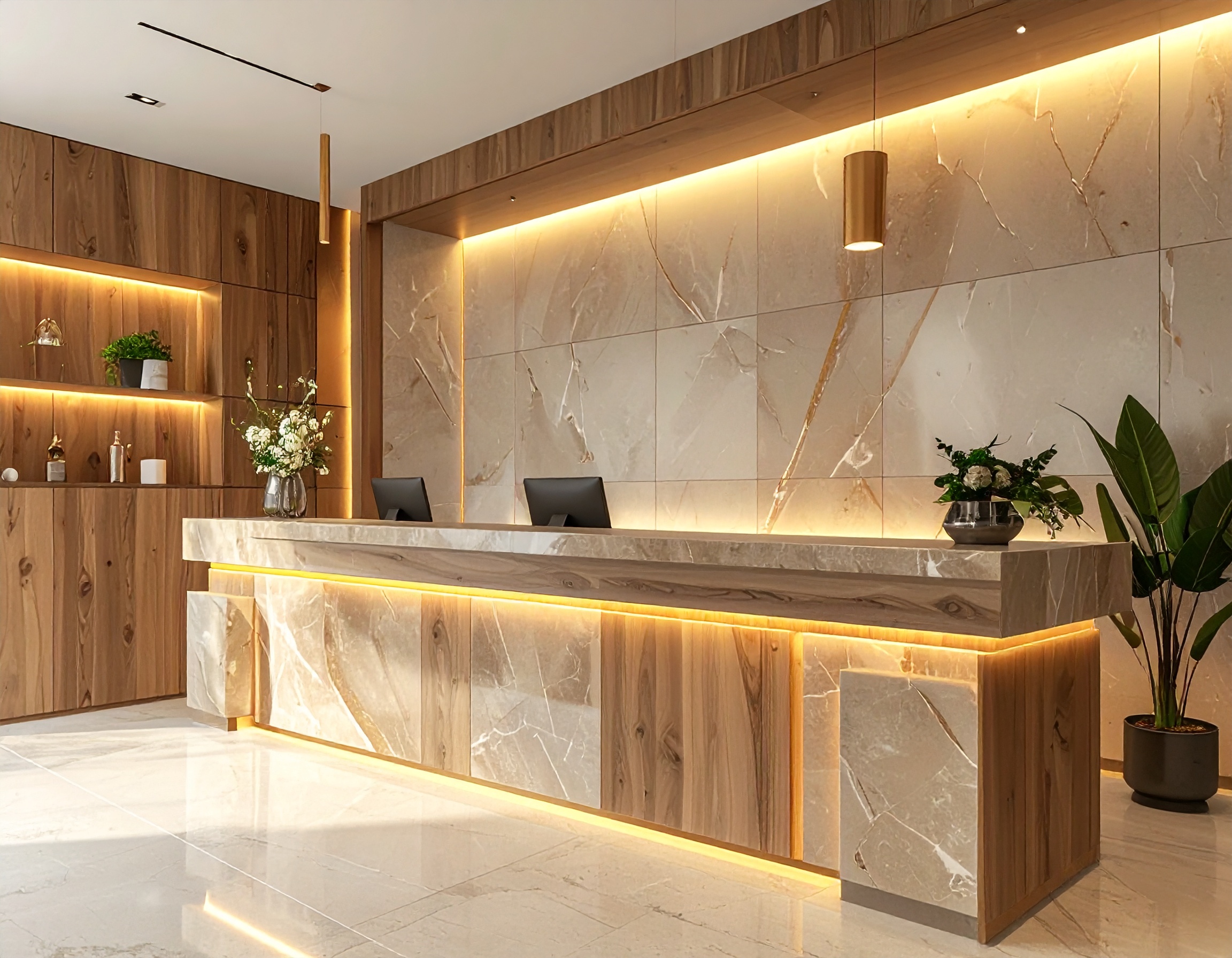 Nội thất Bluecons quầy lễ tân (5) Nội thất Bluecons quầy lễ tân (5)