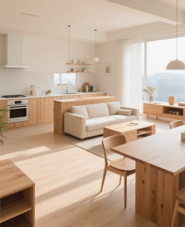 Nội thất chung cư plywood bluecons (1) Nội thất chung cư plywood bluecons (1)