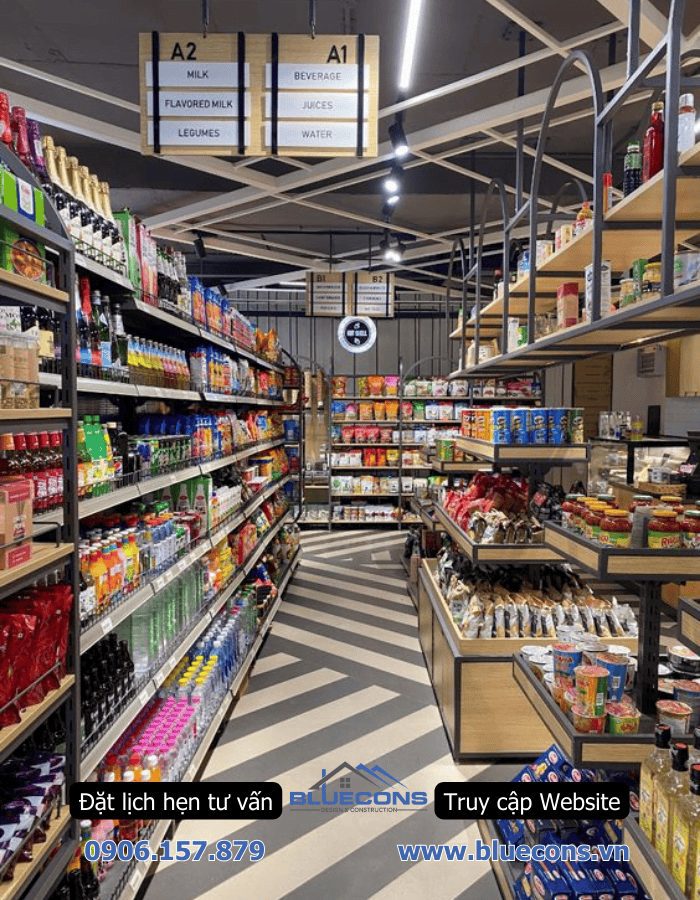 Thi công shop bánh kẹo thiết kế miễn phí