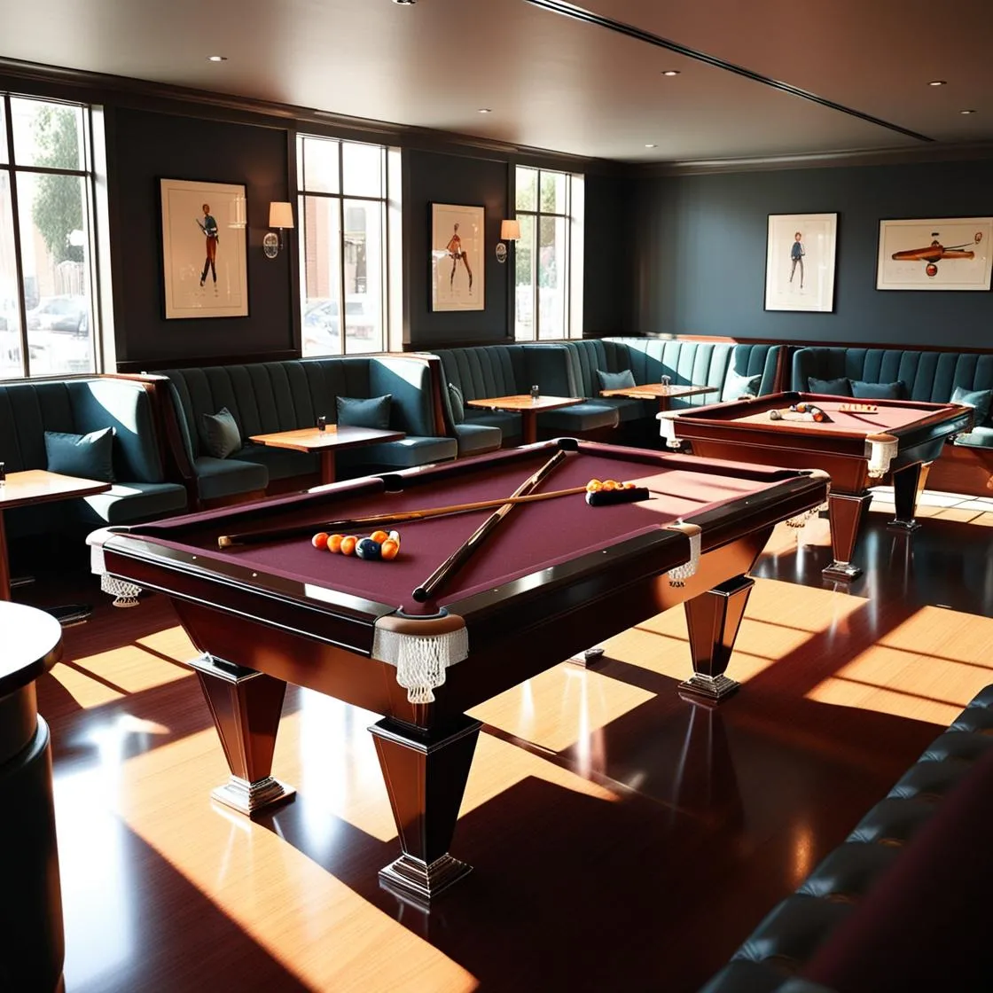 Phong cách nội thất quán bida hiện đại