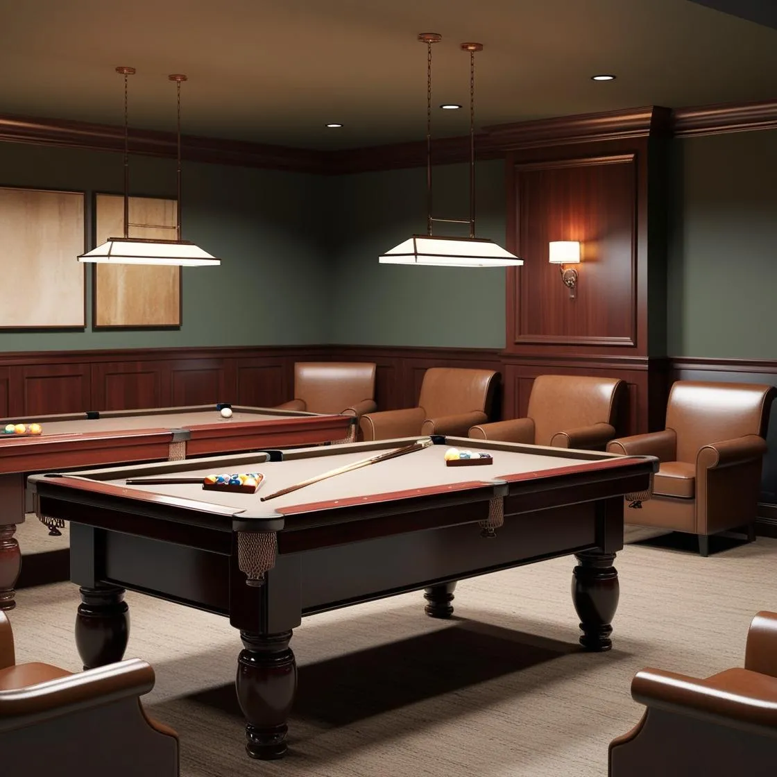 Phong cách thiết kế nội thất quán bida đơn giản