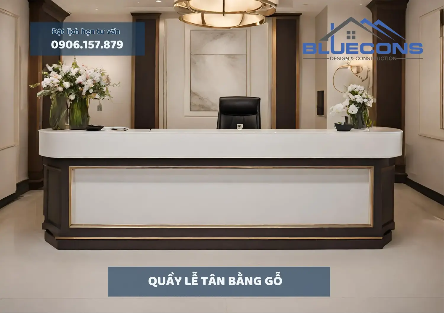 Quầy lễ tân bằng gỗ, mẫu quầy lễ tân gỗ độc đáo được ưa chuộng nhất năm 2024 5 Quầy lễ tân bằng gỗ, mẫu quầy lễ tân gỗ độc đáo được ưa chuộng nhất năm 2024