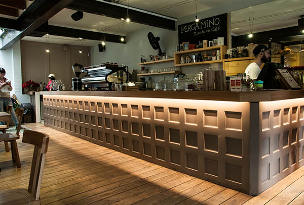 Quầy Bar Cafe Đèn Led Bắt Mắt QCF023 2 Quầy Bar Cafe Đèn Led Bắt Mắt QCF023 2