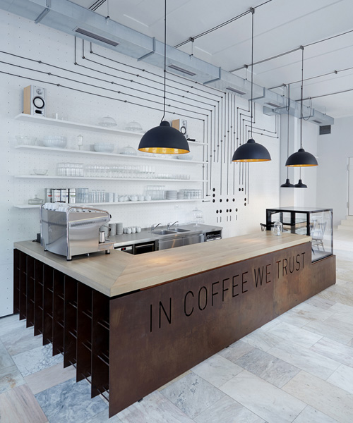 Quầy Bar Cafe Đèn Led Bắt Mắt QCF023 6 Quầy Bar Cafe Đèn Led Bắt Mắt QCF023 6