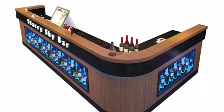 Quầy Bar Đẹp Thiết Kế Chữ L Tiện Dụng QB001 2 Quầy Bar Đẹp Thiết Kế Chữ L Tiện Dụng QB001 2