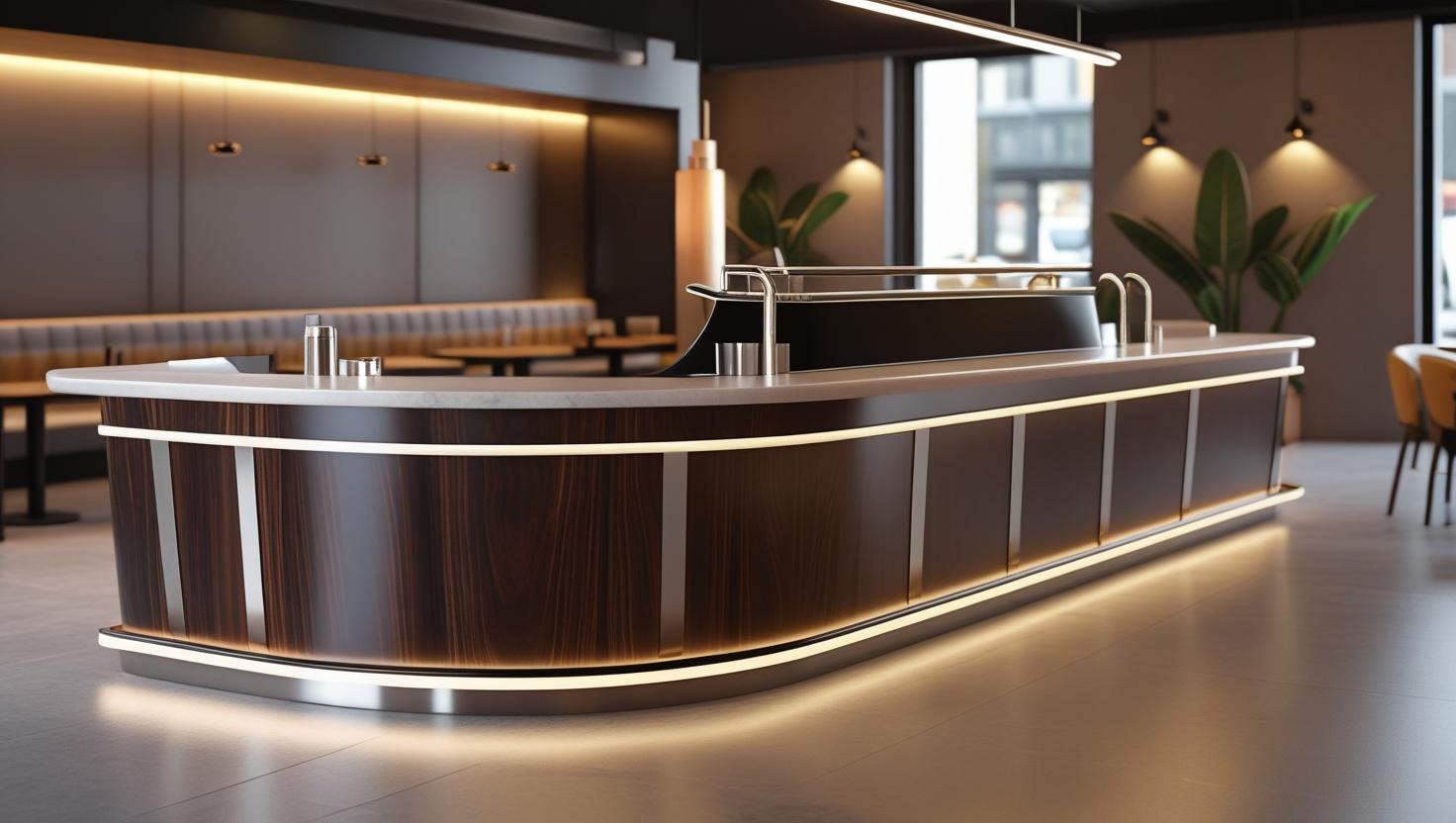 Quầy Bar Quán Cafe Bo Cong QCF021 2 Quầy Bar Quán Cafe Bo Cong QCF021 2