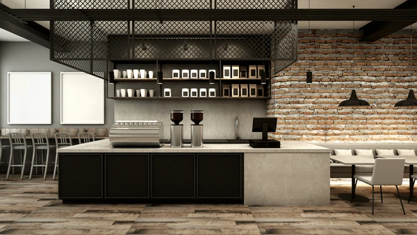 Quầy Bar Quán Cafe Nhỏ Đẹp QCF024 5