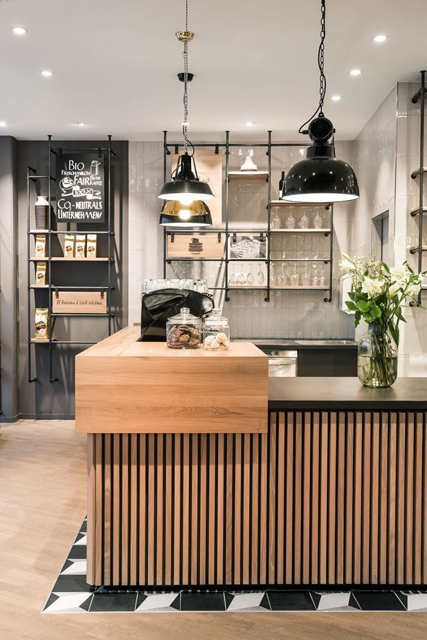 Quầy Cafe Chữ L Thiết Kế Mới Ấn Tượng QCF033 2 Quầy Cafe Chữ L Thiết Kế Mới Ấn Tượng QCF033 2