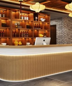 Quầy Cafe Chữ L Tiện Nghi 3