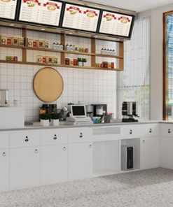 Quầy Cafe Chữ L Tiện Nghi 5