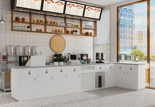 Quầy Cafe Chữ L Tiện Nghi 5 Quầy Cafe Chữ L Tiện Nghi 5