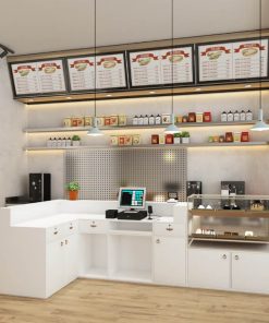 Quầy Cafe Chữ L Tiện Nghi 6