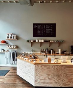 Quầy Cafe Chữ L Tiện Nghi 8