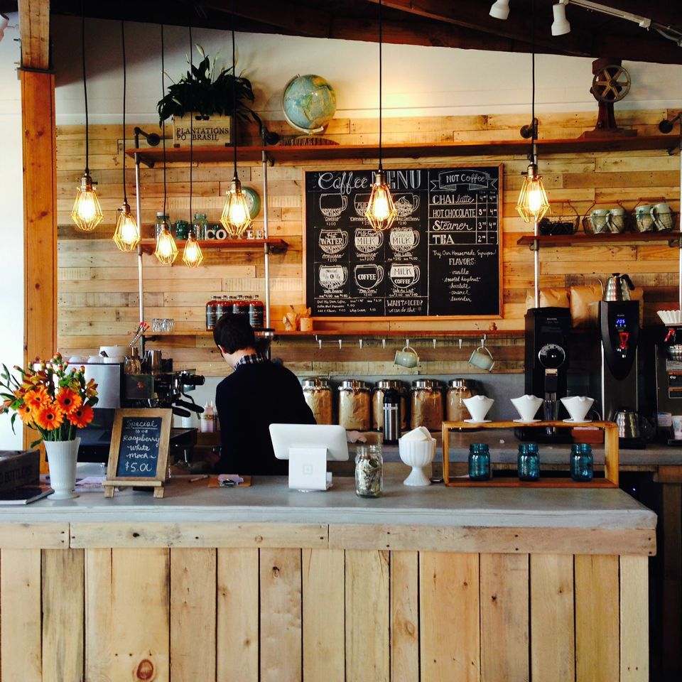 Quầy Cafe Chữ L Vát Góc Ấn Tượng QCF041 3 Quầy Cafe Chữ L Vát Góc Ấn Tượng QCF041 3