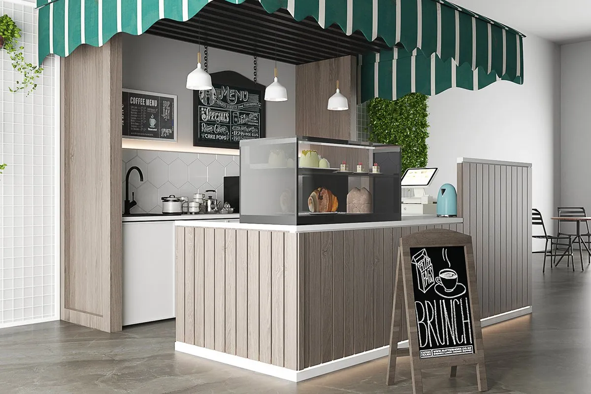 Quầy Cafe Có Bồn Rửa Quầy Cafe Có Bồn Rửa