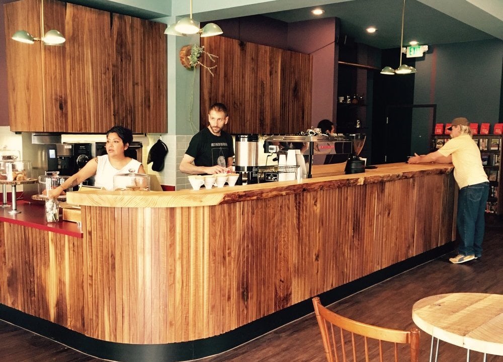 Quầy Cafe Đơn Gian Sang Trọng QCF009 3 Quầy Cafe Đơn Gian Sang Trọng QCF009 3