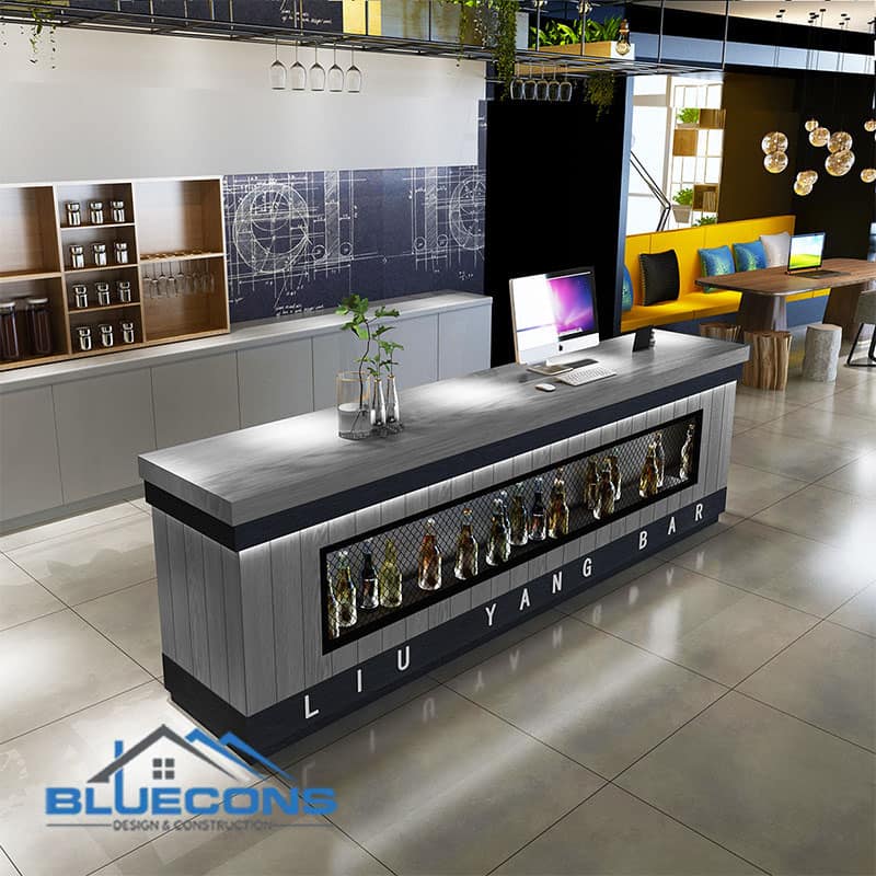 Quầy Cafe Đơn Gian Sang Trọng QCF009 Quầy Cafe Đơn Gian Sang Trọng QCF009