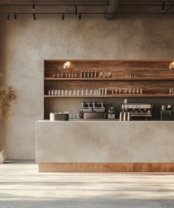 Quầy Cafe Phong Cách Mới
