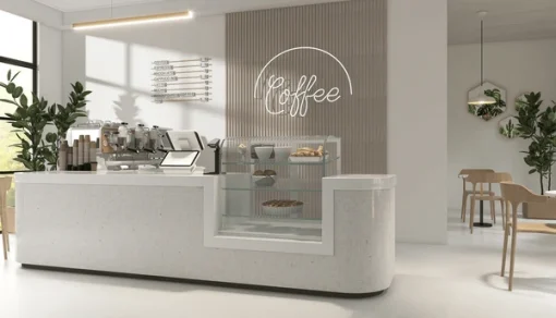 Quầy Cafe Phong Cách Mới 4