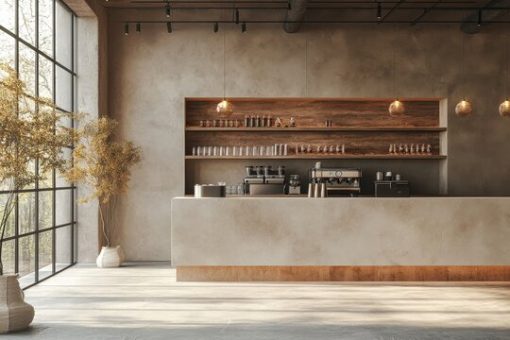 Quầy Cafe Phong Cách Mới