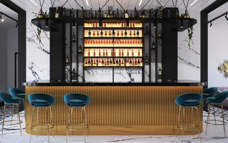 Quầy Cafe Phong Cách Tân Cổ Điển Ấn Tượng QCF025 2 Quầy Cafe Phong Cách Tân Cổ Điển Ấn Tượng QCF025 2